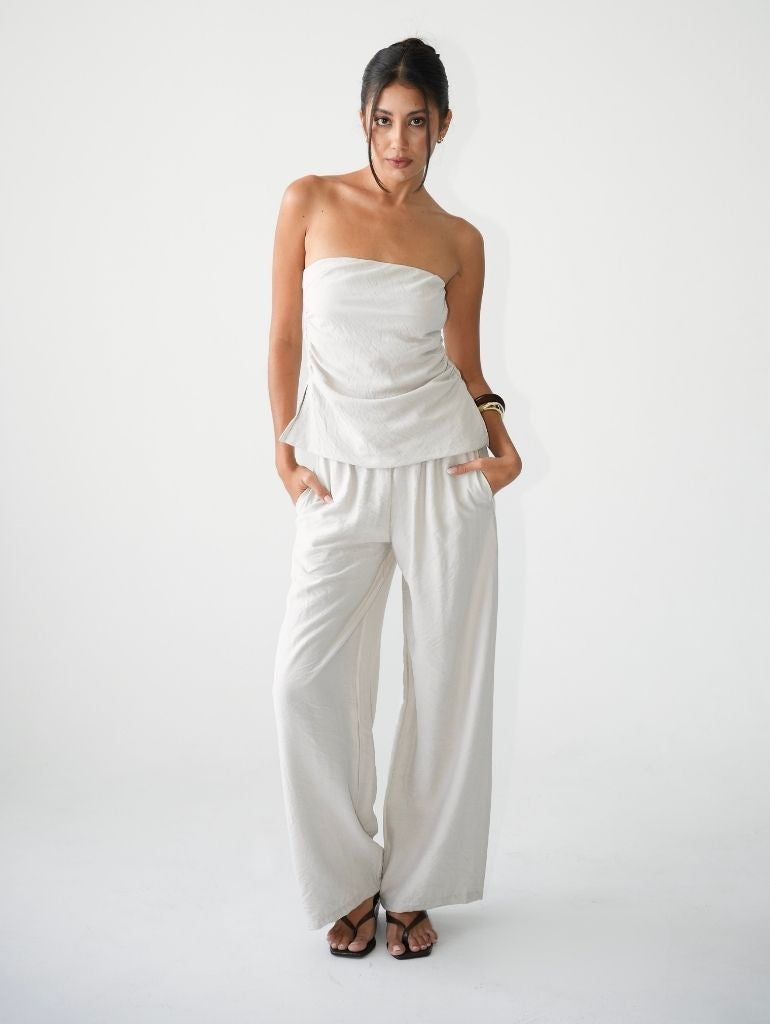Soho Relaxed Pants/Ecru