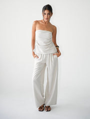 Soho Relaxed Pants/Ecru