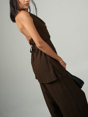 Willa Cowl Top/Espresso