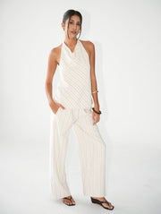 Soho Halter Top/Cupro Stripes
