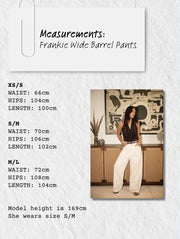 Frankie Wide Barrel Pants/Maroon