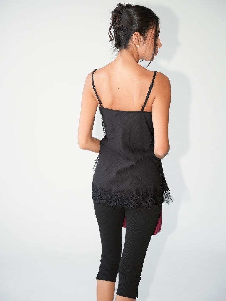 Lucia Lace Cami/Black
