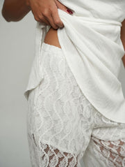 Soho Lace Pants/Off White