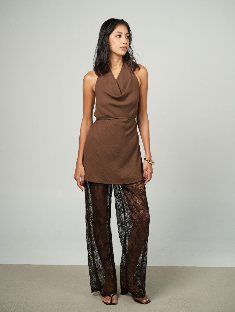 Soho Lace Pants/Espresso