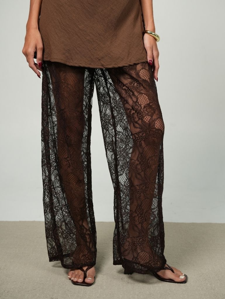 Soho Lace Pants/Espresso