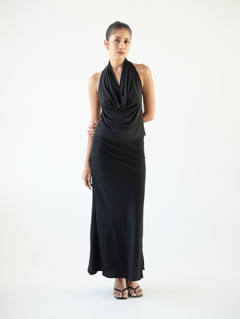 Irina Midi Skirt/Black