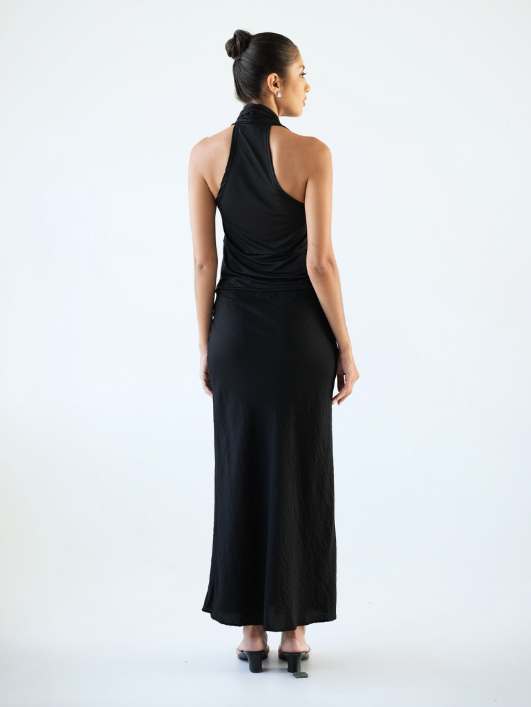 Irina Midi Skirt/Black