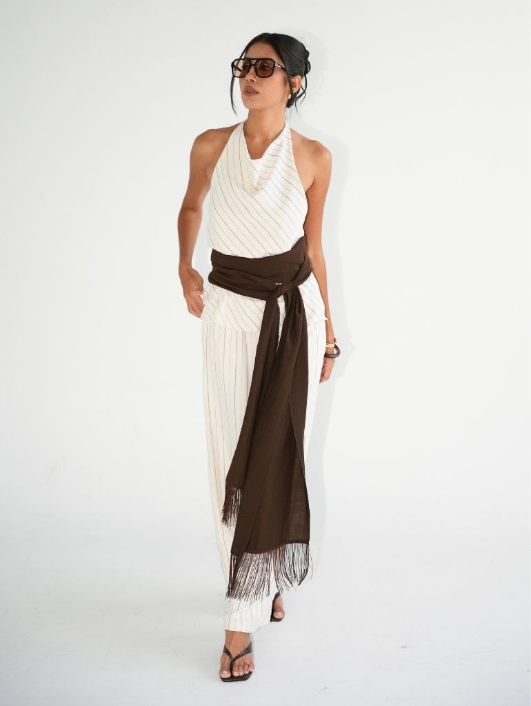 Soho Relaxed Pants/Cupro Stripes