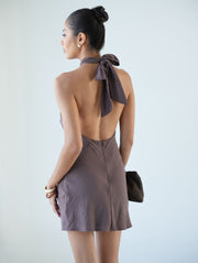 Georgia Mini Dress Espresso